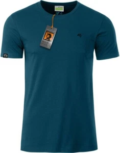 JAN 8008 Bio Baumwolle Basic T-Shirt COMPANIEER Petrol Blau Organic Herren ... - Bild 1 von 6