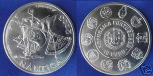 manueduc   10  EUROS  PORTUGAL 2003   NAÚTICA   PLATA - Imagen 1 de 1