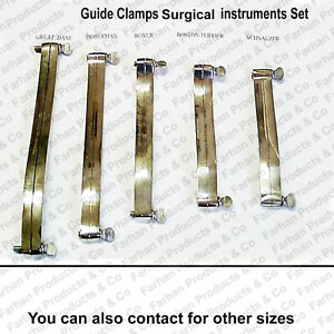 Guide Clamps surgical instruments Set of 5 Pieces