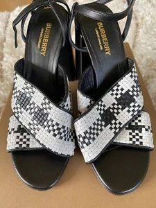 Burberry Heels Sandals Mules Shoes size 37 - Picture 1 of 6