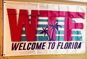 Florida Flagge KOSTENLOSER VERSAND wtf Bier Party Amerika Männerhöhle Schild Poster USA 3x5' - Bild 1 von 1
