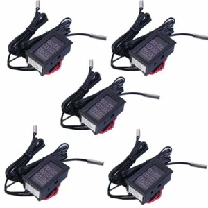 5X Wasserdicht Thermometer Rot +Blau LED Dual Display Temperatursensor NTC-Sonde - Bild 1 von 9
