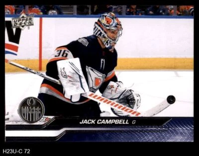 2023 Upper Deck #72 Jack Campbell Oilers 8 - NM/MT - Image 1 of 2