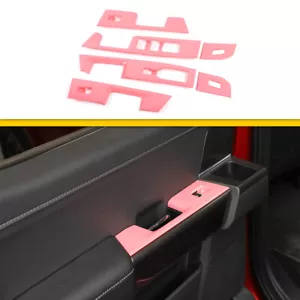 6x Pink Inner Window Lift Panel Switch Cover Trim For Ford F150 2021+Accessories - Bild 1 von 10