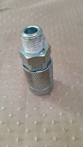 Amflo C37 Kupplung, 1/4" ARO, 1/4" MNPT, Stahl, 0,25" - Bild 1 von 4