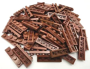 LEGO 1X4 PLATTE ROTBRAUN MENGE 100 AUFBAUTEILE STÜCK STAR WARS CASTLE - Bild 1 von 1