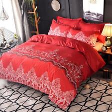 Solid color bed linens Bedding Set Simple bedclothes Quilt cover Queen king size