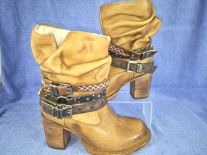 FREEBIRD Blaine Womens Tan Leather Boots Size 8 - Picture 1 of 14