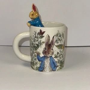 Peter Rabbit Beatrix Potter Ceramic Mug with Figurine Frederick Warne Co 2025 - Picture 1 of 5