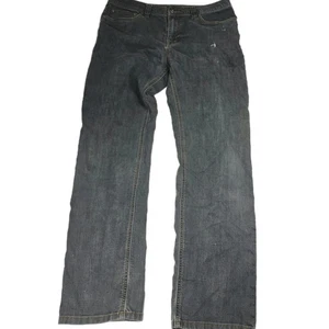 Prana Slim Fit Jeans Mens 34x32 Black Gray Denim Cotton Blend Everyday Casual - Picture 1 of 11