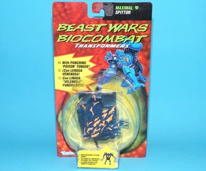 TRANSFORMERS BEAST WARS BIOCOMBAT MAXIMAL SPITTOR MOC MOSC SEALED EURO CARD 1... - Picture 1 of 7