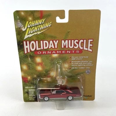 Johnny Lightning 2000 Holiday Muscle Ornaments '67 Pontiac GTO Red NEW - Image 1 of 3