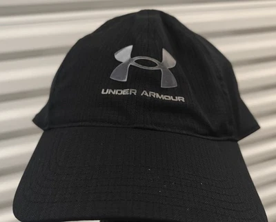 Under Armour Men's Armourvent Adjustable Hat , Black (001)/Pitch Gray , OSFM - Image 1 of 4