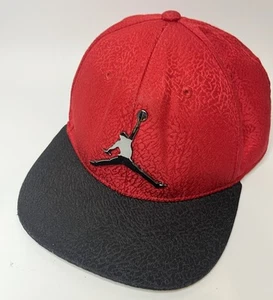 Air Jordan Metal Jumpman Snapback Red & Black Adjustable Hat Cap Youth - Picture 1 of 9