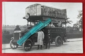 GENERAL MOTOR BUS LONDON RP TO LIVERPOOL ST KENSINGTON, BAYSWATER ETC C1910 - Picture 1 of 2