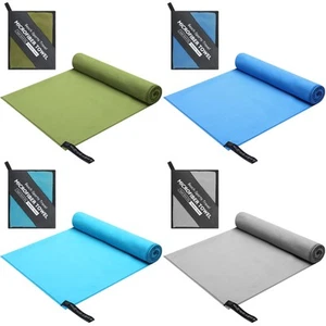 4 Pcs Quick Dry Camping Towel 48" x 24" Microfiber Travel Swimming Lightweigh... - Picture 1 of 7