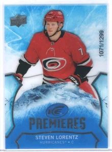 2020-21 Upper Deck Ice - Ice Premieres Steven Lorentz 1071/1299 - Picture 1 of 2