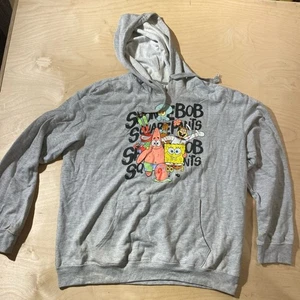 Sudadera con capucha gris Bob Esponja para hombre XXL (MO) - Imagen 1 de 15