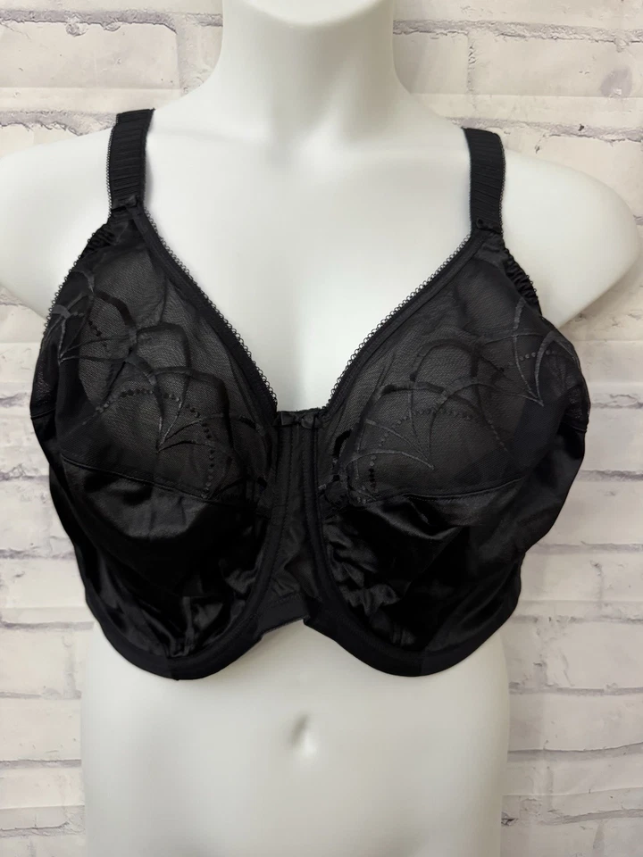 Sujetador Elomi Cate EE. UU. Talla 44K Soporte Lateral Con Aros Sin Forro Sexy Negro Nuevo Foto 1 de 4