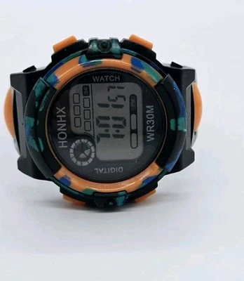 Reloj Digital Honhx WR30M Multicolor Camuflaje Enorme Cara  Foto 1 de 4