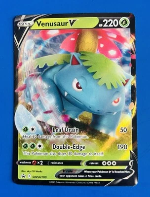 Venusaur V SWSH100 SWSH: Sword & Shield Promo Cards Holo Pokémon TCG - Image 1 of 2