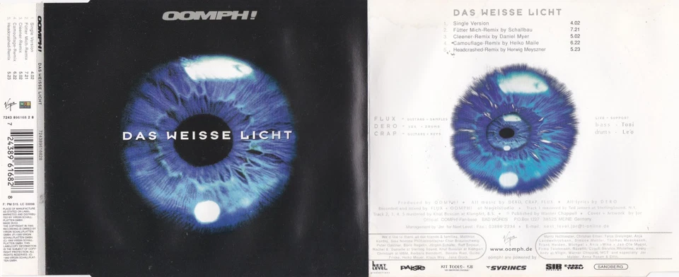 Oomph! - Das weiße Licht  (5 Track Maxi CD) - Bild 1 von 1