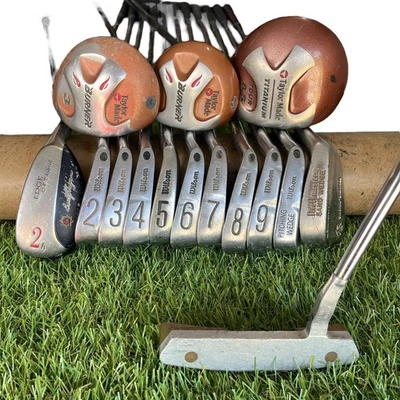 Taylormade Wilson Cobra Hogan Stiff Flex Complete Mens Golf Club Set - Image 1 of 4