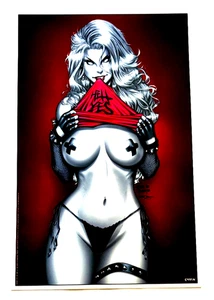LADY DEATH EXCLUSIVE COFFIN LIMITED EDITION ART PRINT LTD 100 NM+ - Picture 1 of 2