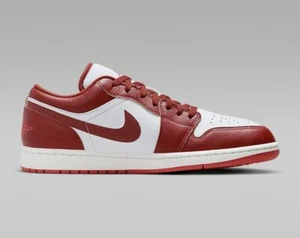 Nike Air Jordan 1 Low SE Men’s US 10 White/Dune Red-Sail FJ3459-160 Sneakers - Picture 1 of 13