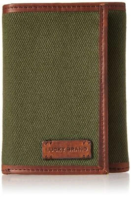 Men's Embossed Trifold and L-Fold Wallet (Available in Cotton Canvas or Leather) - Image 1 of 4