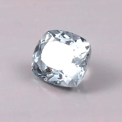 Cojín aguamarina impecable corte 11x9 mm | Piedra preciosa azul suelta | Piedra de nacimiento de marzo Foto 1 de 4