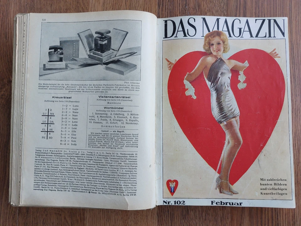 1933. Das Magazin. Set of 5 vintage german magazines illustrated. Convolute book - Image 1 of 4