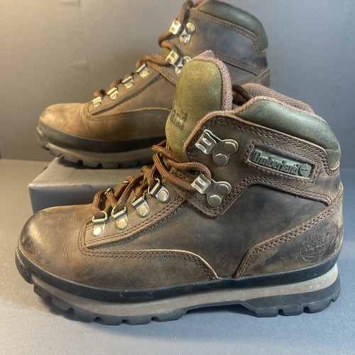 Timberland stivaletti da trekking donna Euro Hiker 95310 in pelle marrone taglia 7M