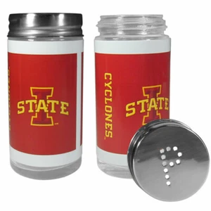 NCAA Iowa State Cyclones Glass Salt and Pepper Shakers Kitchen Tailgater Party - Picture 1 of 1