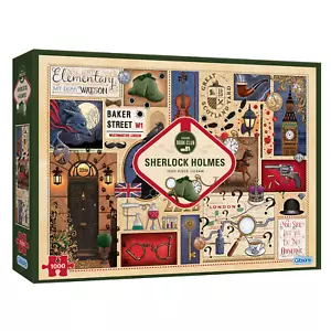 Gibsons Sherlock Holmes - Book Club 1000 Piece Jigsaw Puzzle - Picture 1 of 5