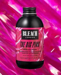 Bleach London COOL COLOURS - Non Permanent Hair Colour 150ml - The Big Pink! - Picture 1 of 7