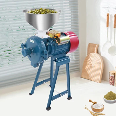 220V Electric Grain Grinder Grain Grinding Machine With Stainless Steel Funnel - Image 1 of 4