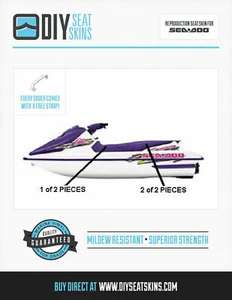 NEW SEA DOO SEADOO JET SKI SEAT COVER SKIN GTX GTI GTS GT 90-96 100% USA MADE - Bild 1 von 1