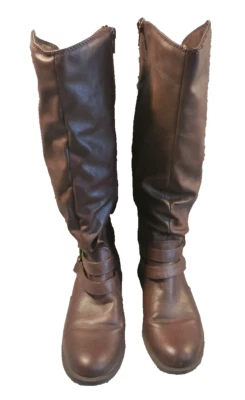 Botas holgadas Jaclyn Smith para mujer Erica marrón para montar talla 8M Foto 1 de 4