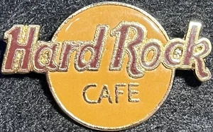 Hard Rock Cafe 1980s Morton T. Colver Classic HRC LOGO PIN Smooth Back & Clasp - Picture 1 of 2