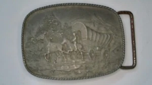 De colección 1976 vagón bicentenario tren peregrinación a Pensilvania hebilla cinturón R&S - Imagen 1 de 6