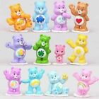 12pc Set rainbow Bears Care Bears Playset Figure Cake Decor Topper Toy Gift