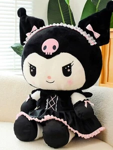 Black Devil Kuromi Dress Ver Plush Doll Plushie Pillow Cushion Birthday Gift  - Picture 1 of 12