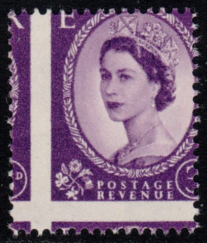 1958 QEII Multiple Crowns 3d GROSS MISPERFORATION U/M SG 575 Cover