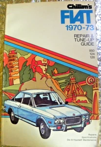 Fiat 850 124 128 Repair & Tune-up Guide Manual Book 1970-1973 Chilton's - Picture 1 of 7