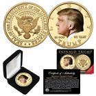Donald Trump 45Th President Color Liberty Proof 1 Oz Golden Tribute Coin W/ Box
