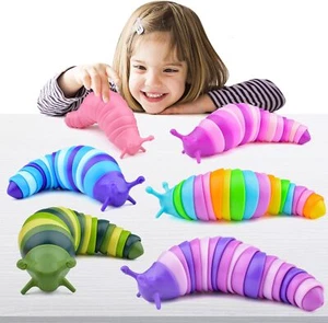 6Pcs sensory slug toy, autistic sensory toy, toy for children aged 3 and above - Picture 1 of 6