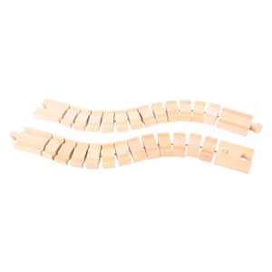 Bigjigs Rail Madera Pista Loca (Paquete de 2), Expansión de Pista Ferroviaria de Madera - Imagen 1 de 3