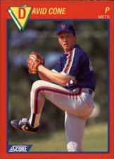 1989 Score Hottest 100 Stars New York Mets Baseball Card #2 David Cone
