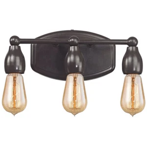 Elk Lighting 3 Light Bathroom Vanity Light Vernon Collection Bronze 31981/3 - Picture 1 of 2